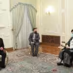 acha Llorenti, Executive Secretary of ALBA-TCP in a meeting with the New Iranian President Ebrahim Raisi. Photo courtesy of Twitter / @SachaLlorenti .