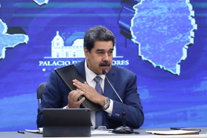 President Nicolas Maduro during a press conference this Monday, August 16. Photo courtesy of Prensa Presidencial.