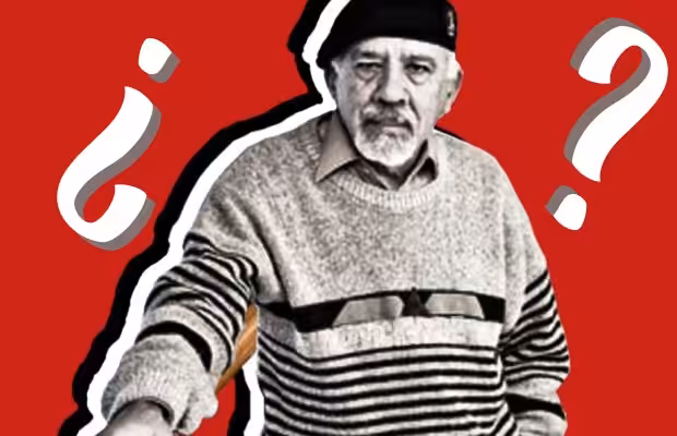 Poster with the image of Carlos Lanz. Photo courtesy of RedRadioVE.