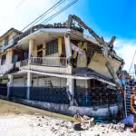 House in ruins after the most recent earthquake in Haiti. Photo courtesy of EFE.