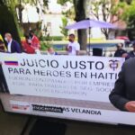 Expensive Kinko's kind of made poster in Colombia demanding for "fair trial for our heroes in Haiti", they were hired by legal 'social' security companies and they were tricked." Colombia never stops amazing people worldwide said OT's editor. Photo courtesy of RedRadioVE.