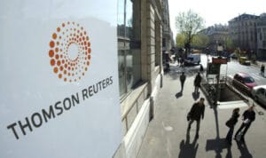 Building with the Thomson Reuters logo. File photo.