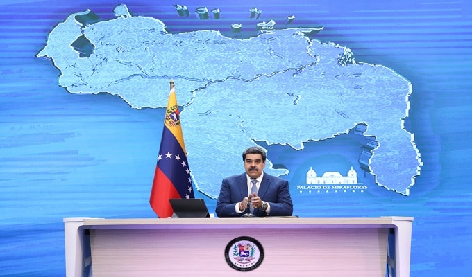 Venezuelan President Nicolas Maduro during a press conference this Monday, August 16. Photo courtesy of Prensa Presidencial.