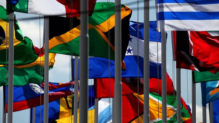 Flags of the member countries of CELAC (Photo: Foreign Ministry of Ecuador).