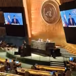 Venezuelan President Nicolas Maduro addressing the UN 76th General Assembly. Photo courtesy of RedRadioVe.