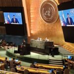 Venezuelan President Nicolas Maduro addressing the UN 76th General Assembly. Photo courtesy of RedRadioVe.