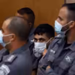 Mohammad Arda appears at an Israeli court in Nazareth. (Photo: via Social Media).