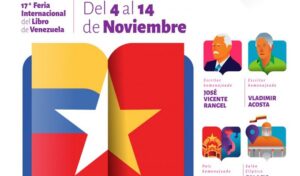 Banner for the 17th edition of the Venezuelan International Book Fair. Photo courtesy of Cenal.