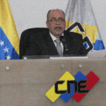 Pedro Calzadilla, CNE President. File photo.