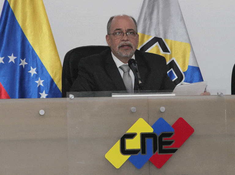 Pedro Calzadilla, CNE President. File photo.