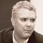 Right wing Colombian president, Ivan Duque. File photo.