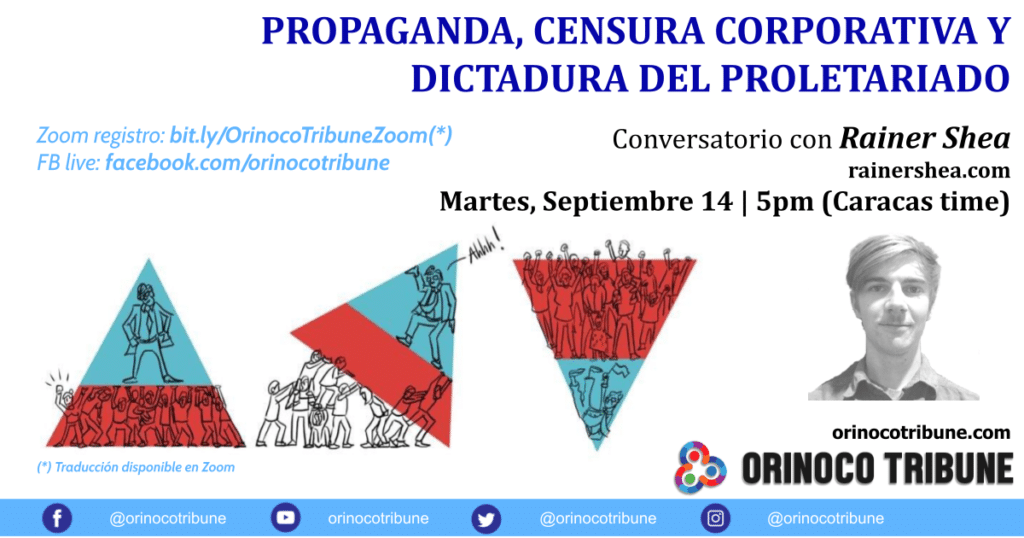September 14: Discussion with Rainer Shea: ‘Propaganda, Corporate ...