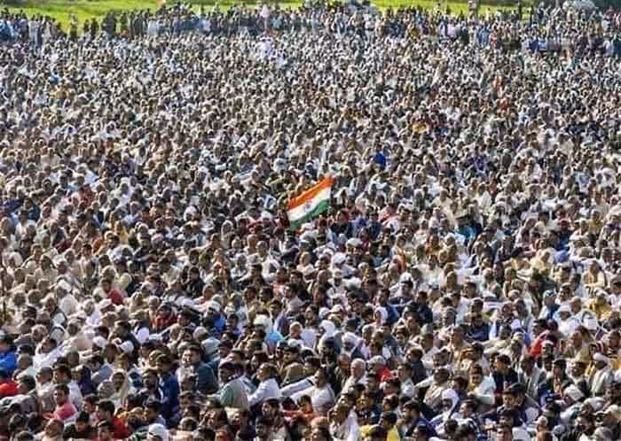 Massive protest in India. File photo.