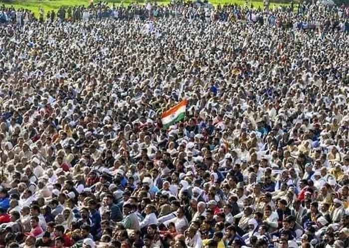 Massive protest in India. File photo.
