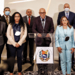 Venezuelan government delegation to the Mexico Talks. Photo courtesy of Twitter /  @ViceVenezuela.