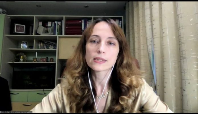 United Nations special rapporteur, Alena Douhan, during her speech at the 48th session of the UN Human Rights Council. Photo courtesy of RedRadioVE.