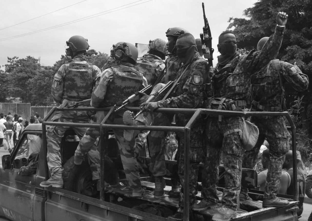 Troops during this month’s coup in Guinea, which destroyed the country’s hopes of seeing the benefits from China’s Belt and Road Initiative.