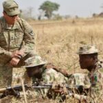 US Army trainers drill Nigerian soldiers in Jaji between Jan. 15 and Feb. 22, 2018.