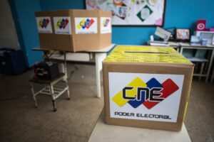 Voting display for Venezuelan elections organized by the CNE. File photo