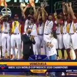 Awarding ceremony to the Venezuelan (Vinotinto) baseball team, winner of the WBSC U23 World Cup. Photo courtesy of Alba Ciudad.