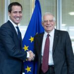 Josep Borrell meeting former Venezuelan deputy Juan Guaido. File photo.
