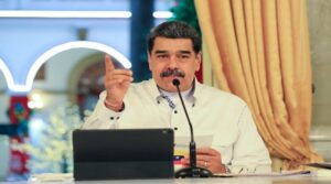 Venezuelan President Nicolas Maduro informing about COVID-19 issues this Friday, October 8. Photo courtesy of VTV.