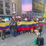 Emergency protests held on Sunday, October 17, in New York city's Time Square denouncing the kidnapping of Venezuelan diplomat Alex Saab. Photo courtesy of the Alberto Lovera Bolivarian Circle of New York and Williams Camacaro.
