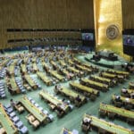 UN General Assembly floor. File photo courtesy of Xinhua / Wang Ying.