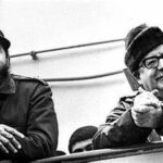 Cuban leader Fidel Castro along Chilean martyr President Salvador Allende. File photo.