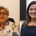 Tibisay Lucena (left), new Minister of University Education, and Dheliz Álvarez (right), new Minister of National Commerce.
