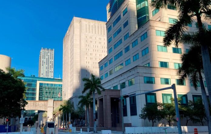 Federal Detention Center where the Venezuelan diplomat Alex Saab is probably being held in Miami, United States. (EFE / Ivonne Malaver).