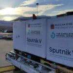 Batch of Russian Sputnik-V vaccines arriving in Venezuela. Photo courtesy of Twitter / @sputnikvaccine.
