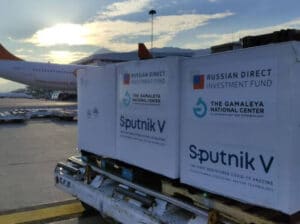 Batch of Russian Sputnik-V vaccines arriving in Venezuela. Photo courtesy of Twitter / @sputnikvaccine.