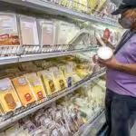 A Venezuelan doing groceries in a supermarket. File photo.
