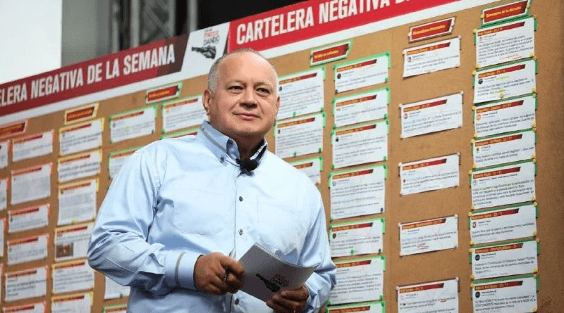 PSUV deputy and first PSUV vicepresident, Diosdado Cabello. Photo by Con el Mazo Dando.