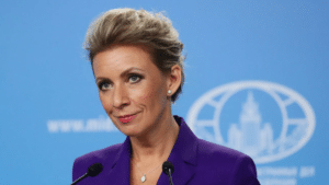 Maria Zakharova, spokesperson for the Russian Ministry of Foreign Affairs. Photo by Russia's MFA.