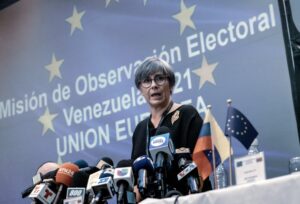 MEP Isabel Santos, head of the EU EOM to Venezuela presenting its preliminary report.