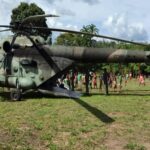 Venezuela's FANB is legally responsible of the Republic Plan to facilitate the logistic and safety of the elections. FANB helicopter in an indigenous community. File photo.