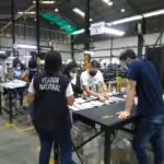 Citizen verification audit being perform in CNE warehouse in Mariche, Miranda state. Photo by Twitter / @cneesvzla.