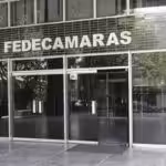 Entrance to the headquarters of Fedecamaras in Caracas. File photo.
