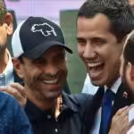 Henrique Capriles and former deputy Juan Guaidó sharing a laugh a few months ago. Photo by Getty Images.
