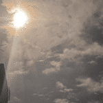 Full moon in Caracas during the electricity blackout reported this Friday, December 17. Photo by Orinoco Tribune.