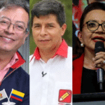 New progressive leaders in Latin America. From right to left: Andres Manuel Lopez Obrador, Gustavo Petro, Pedro Castillo, Xiomara Castro and Gabriel Boric. Photo composition by Orinoco Tribune.