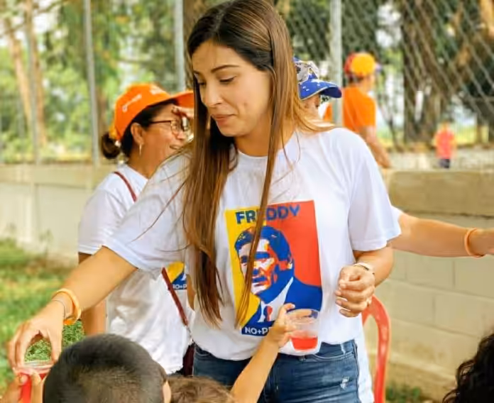Aurora Silva de Superlano during a political meeting. File photo.