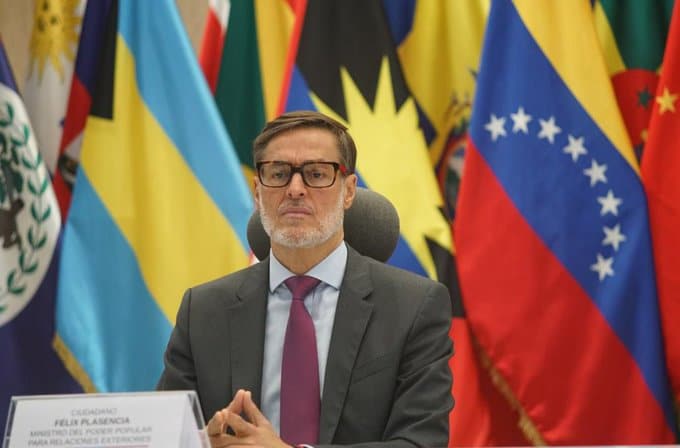 Venezuelan minister for foreign affairs, Felix Plasencia. Photo via Twitter / @PlasenciaFelix.