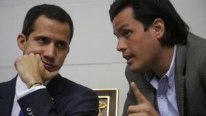 Former deputy Juan Guaido (left) and Carlos Paparoni (right). File photo.