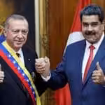 Turkish president Recep Tayyip Erdogan (left) and Venezuelan president Nicolas Maduro in the Miraflores palace during an Erdogan's official visit. File photo.