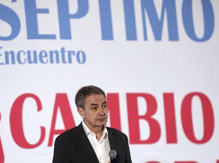 Former Spain prime minister José Luis Rodríguez Zapatero. Photo by EFE.