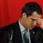 Former deputy Juan Guaidó in the municipal theater of San Antonio, south of Caracas, February 18, 2020. Photo: AFP.