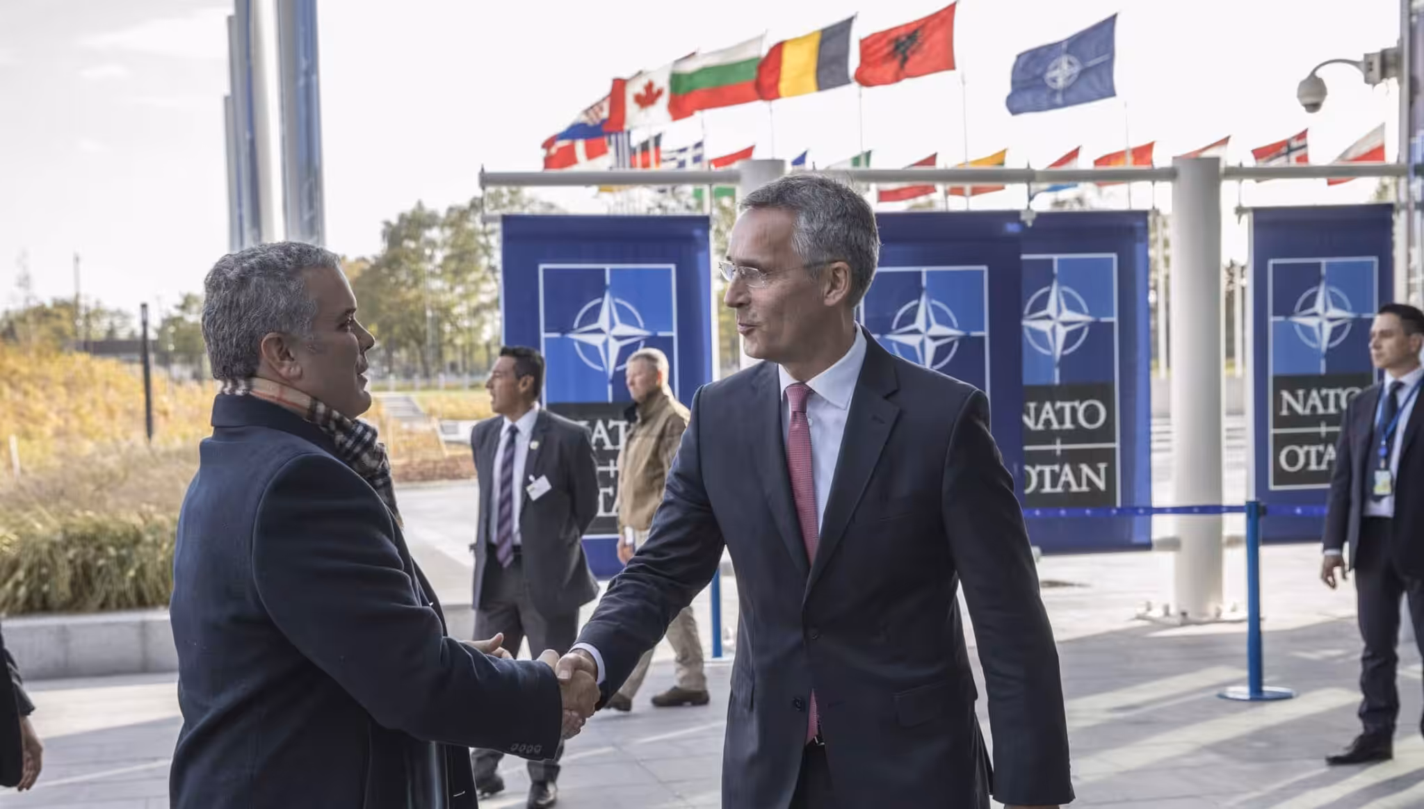 The President of Colombia visits NATO